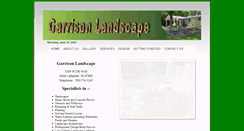 Desktop Screenshot of garrisonlandscapes.com