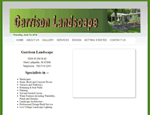 Tablet Screenshot of garrisonlandscapes.com